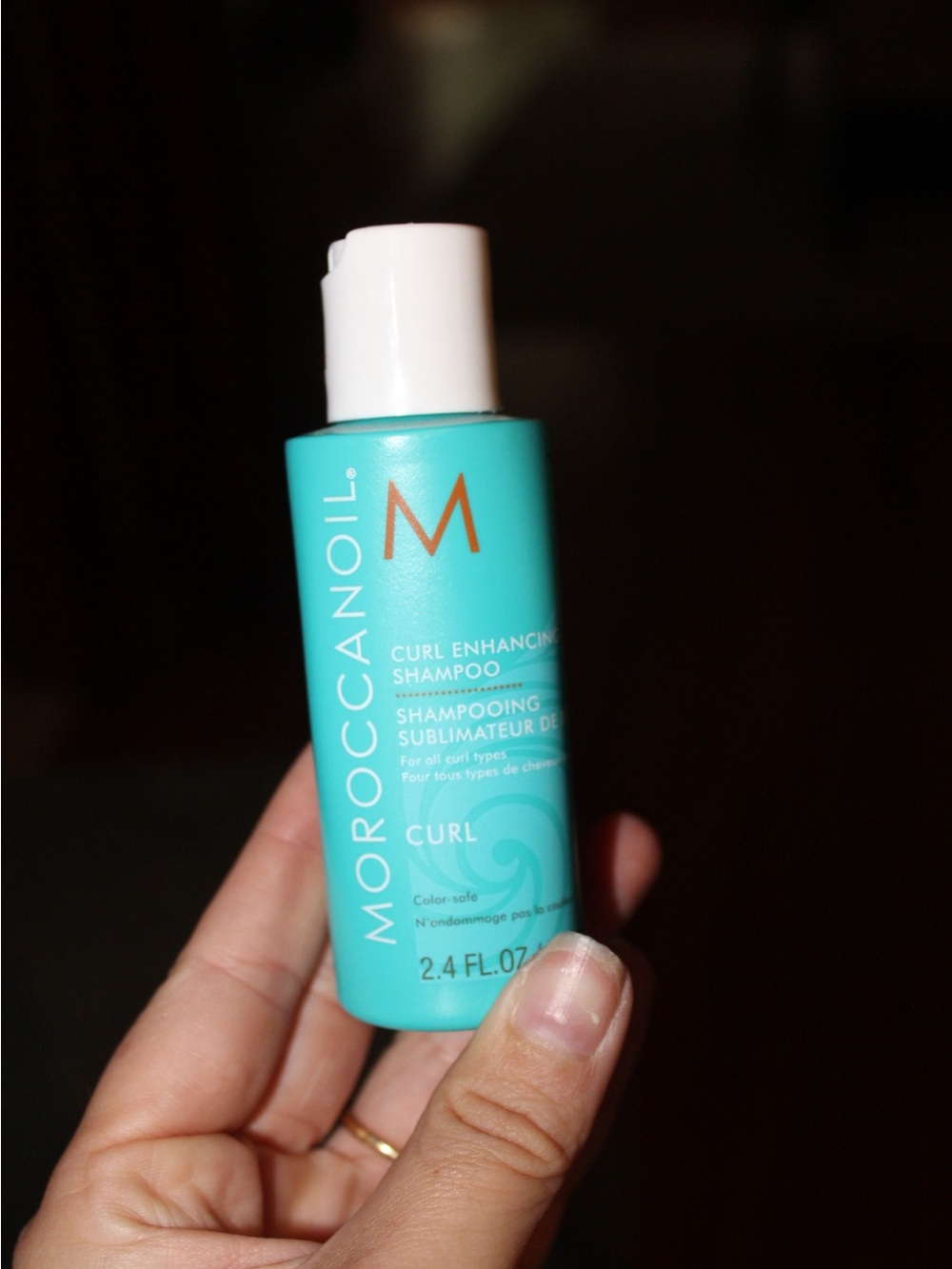 Moroccanoil Curl Enhancing Shampoo - Teal and White Bottle